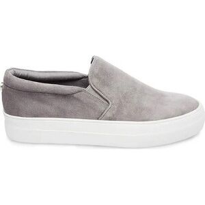 Steve Madden Gray Slip-On Suede Sneakers